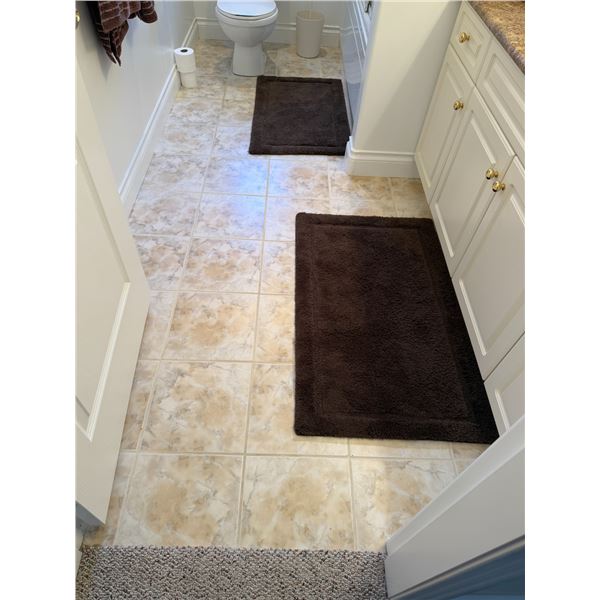 Bathroom towels, while hangings and accessories