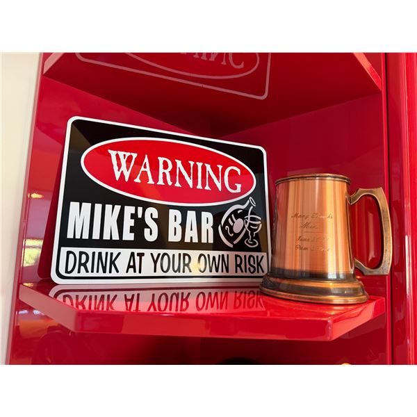 Mikes bar sign and cup