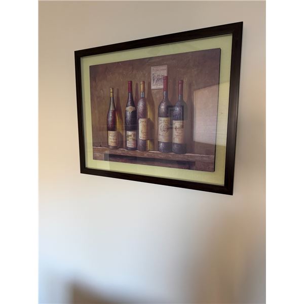 Wine artwork 28 inches 2 1/2 inches