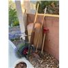 Image 1 : Wheel barrel and garden tools