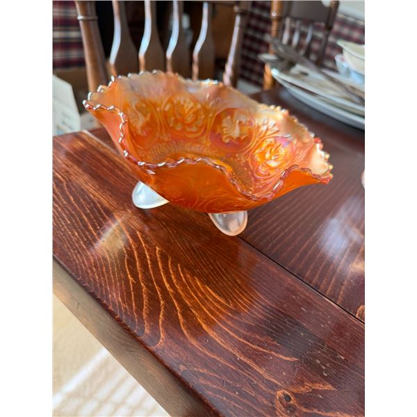 vintage Fenton Marigold carnival glass bowl