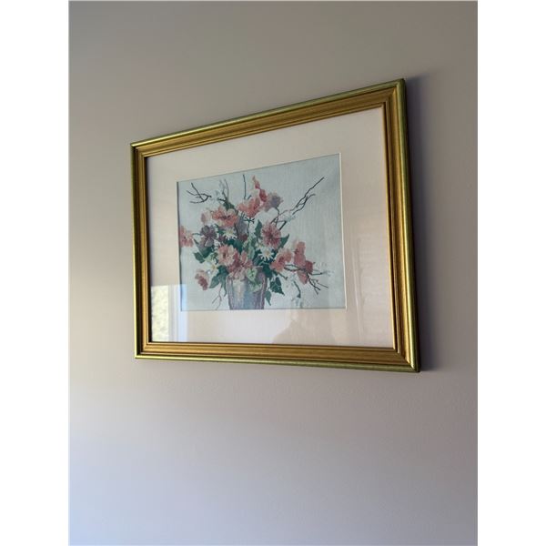 Cross stitch wall hanging 22.5x18