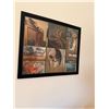 Image 1 : While hanging assorted artwork featured in frame 26" x 22"