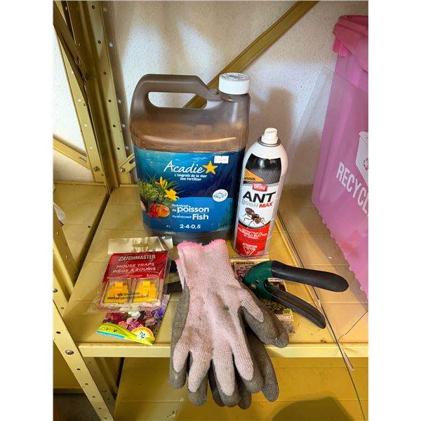 Gardening chemicals, etc.