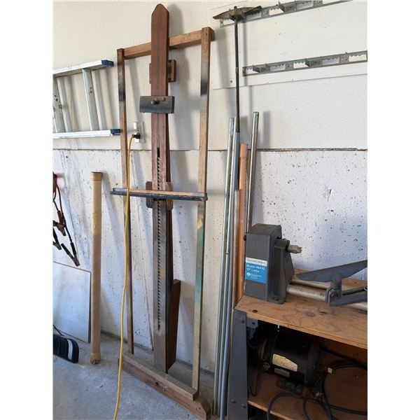 Art easel bill alexander used for painting