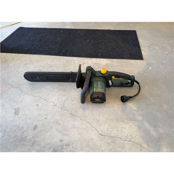 Yardwork, electric chainsaw