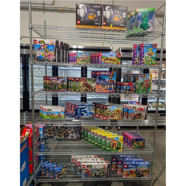 LARGE LOT WITH 72 ASSORTED NEW LEGO SETS MOSTLY