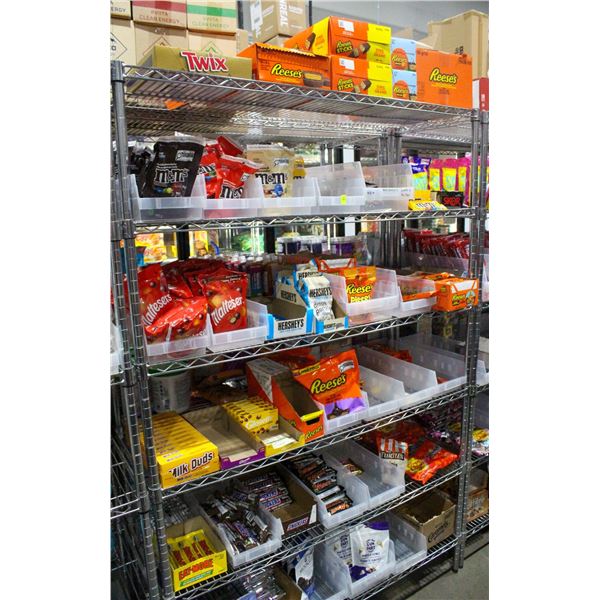LARGE LOT OF ASSORTED LOOSE CHOCOLATE BARS