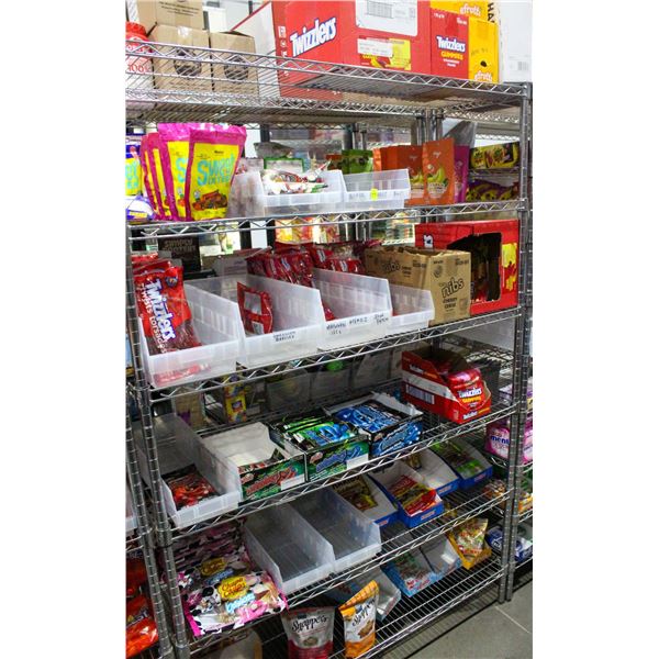 LARGE LOT OF ASSORTED CANDIES INCLUDES NIBBS