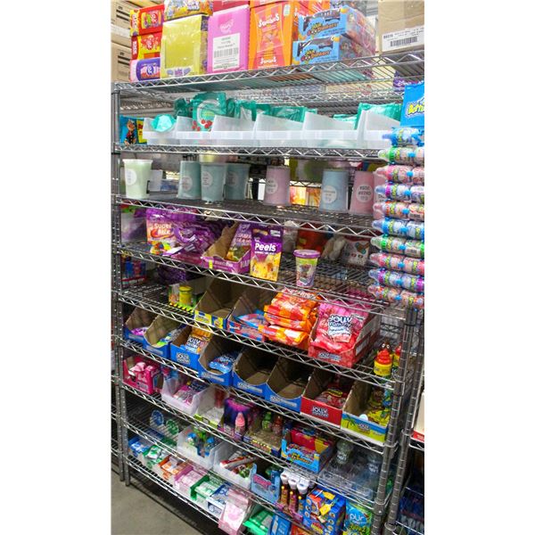 LARGE LOT OF ASSORTED CANDIES INCLUDES COTTON