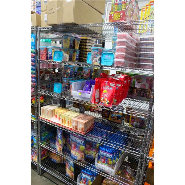 LARGE LOT OF ASSORTED CANDIES INCLUDES R2 DELIX