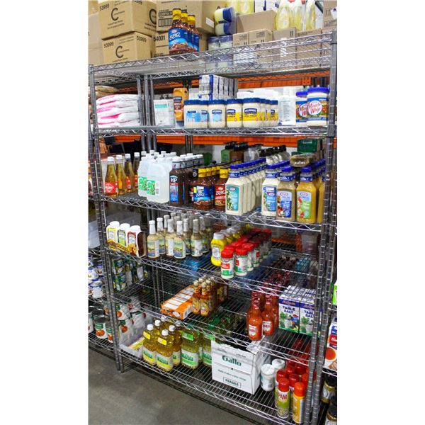 LARGE LOT OF ASSORTED SAUCES INCLUDES DRESSINGS