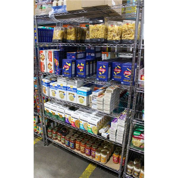 LARGE LOT OF ASSORTED PASTA AND SAUCES INCLUDES