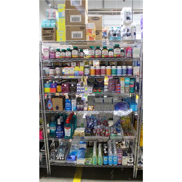 LARGE LOT OF DRUG STORE GOODS INCLUDES TOOTHPASTE