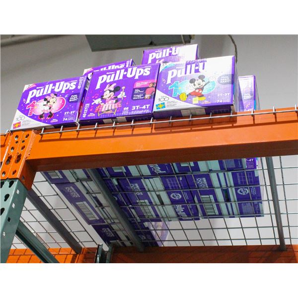 LARGE LOT OF SIZE 2T-3T 3T-4T PULL UPS DIAPERS