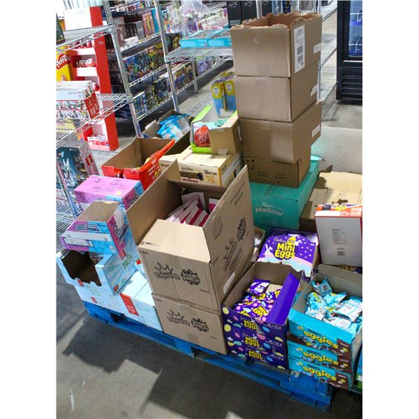 PALLET OF ASSORTED CHOCOLATE AND CANDIES