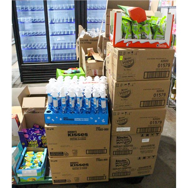 PALLET OF ASSORTED CHOCOLATE AND CANDIES