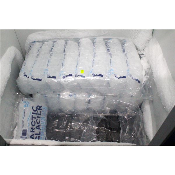17 BAGS OF ICE LOCATED IN ARCTIC GLACIER COOLER