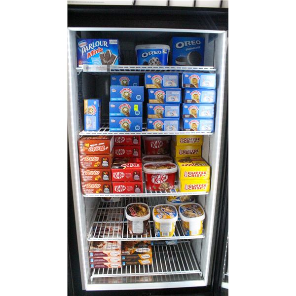 LARGE LOT OF FROZEN ICE CREAM BARS INCLUDES HAAGEN