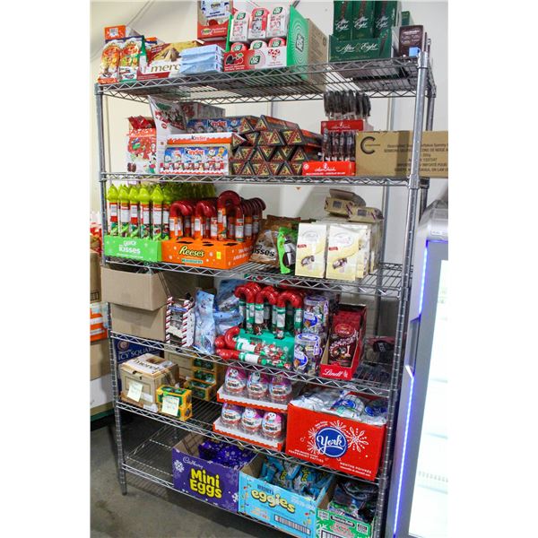 LARGE LOT OF CHOCOLATES INCLUDES REESES, KINDER