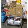 Image 1 : INDUSTRIAL INVENTORY CART SOLD WITH FIRE WOOD