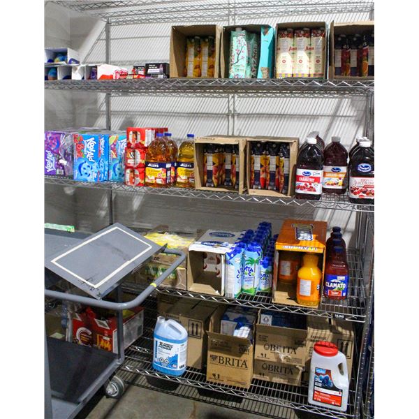 LARGE LOT OF JUICE AND DRINK MIX SOLD WITH BRITTA