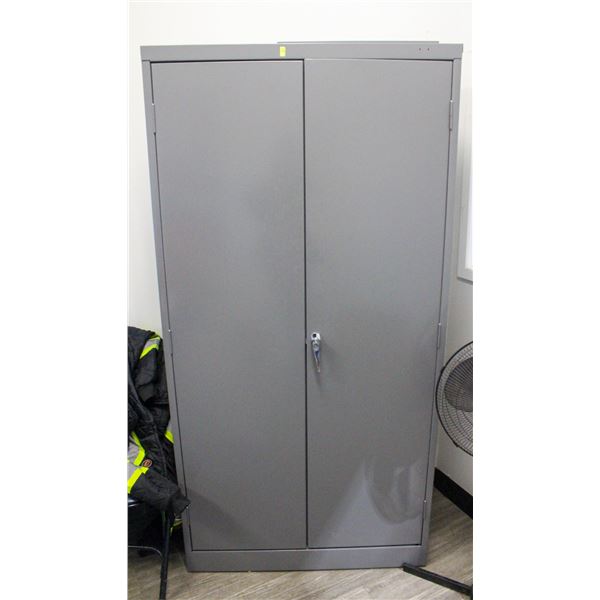 2 DOOR UTILITY CABINET WITH CONTENTS INCLUDES