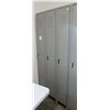 Image 1 : BANK OF THREE 6FT LOCKERS