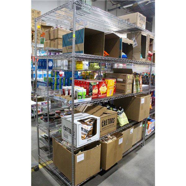 STEEL METRO RACK 7' X 59" X 3'