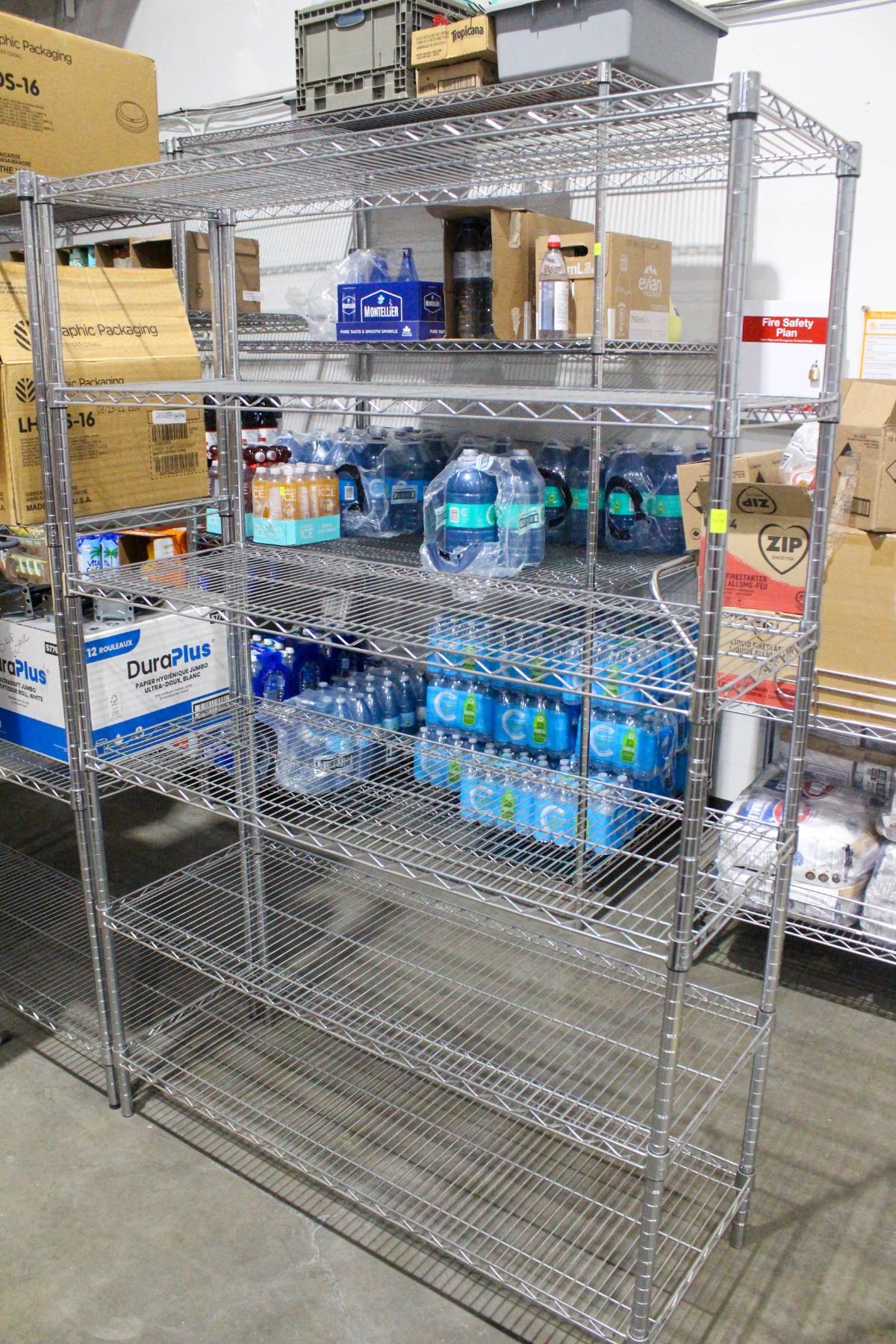 Metro Rack Display Table STEEL METRO RACK 6' X 4' X 18