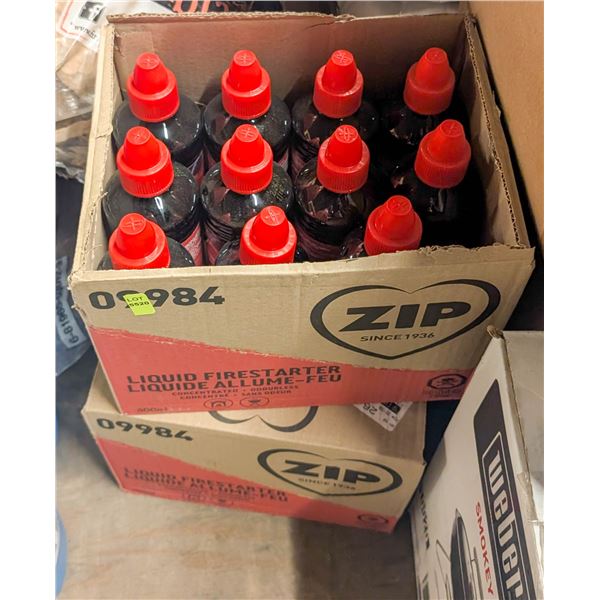 TWO CASES  OF ZIP FIRE STARTER