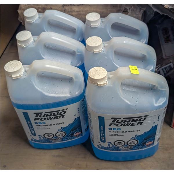 6 JUGS OF WINTER WINDSHEILD WASHER FLUID