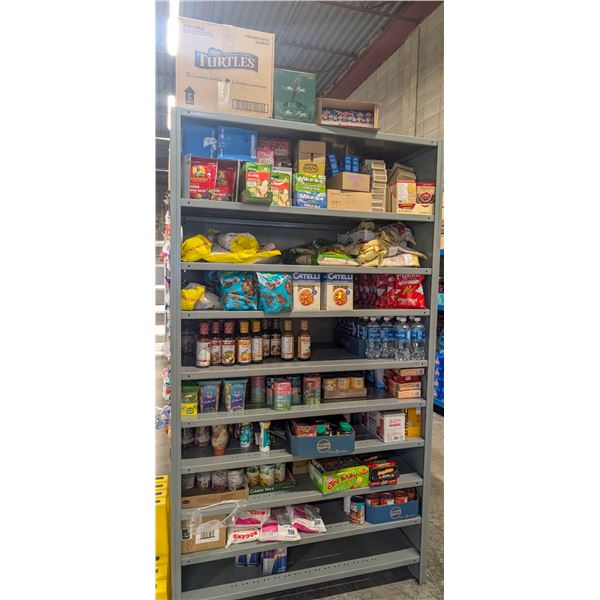 LARGE LOT OF CANNED FOODS AND CANDY INCLUDES