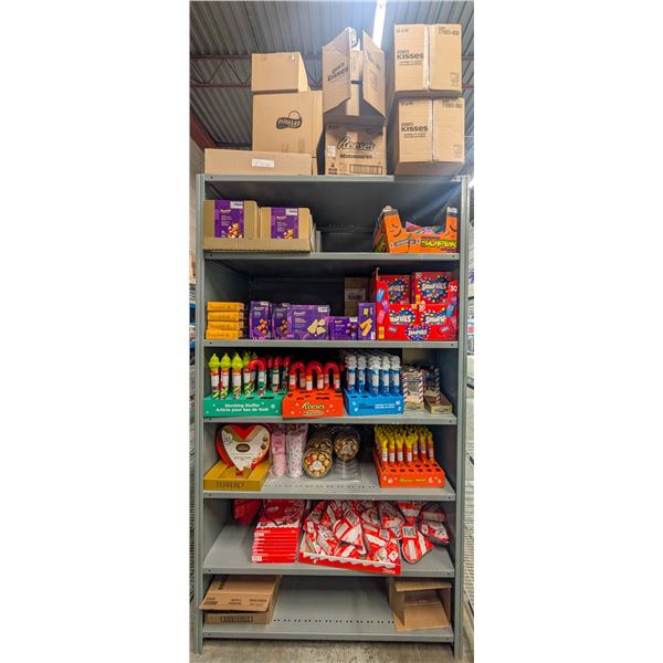 LARGE LOT OF CHOCOLATES INCLUDES REESE'S, ROCKETS