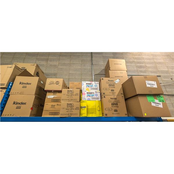 LARGE LOT OF CASES OF CHOCOLATES AND CANDIES