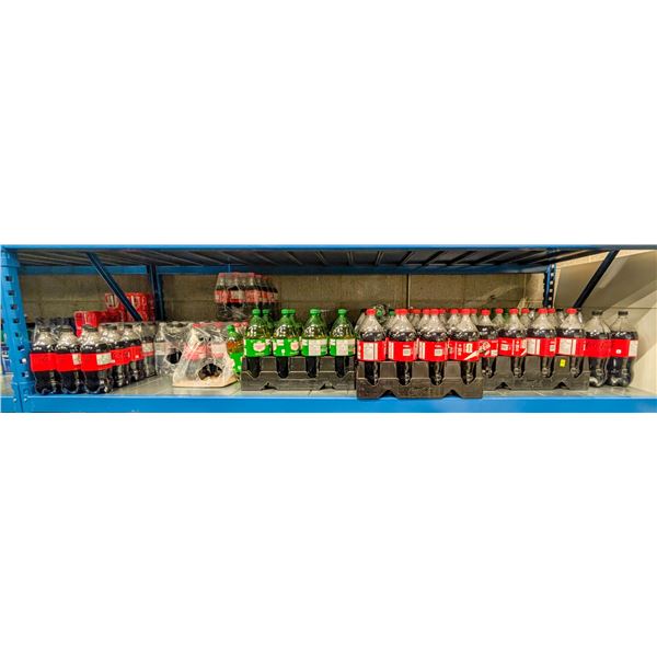 LARGE LOT OF 2L & 1L POPS INCLUDES COCA-COLA &