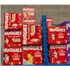 Image 1 : LARGE LOT OF HUGGIES LITTLE SNUGGLERS SIZES N, 1 2
