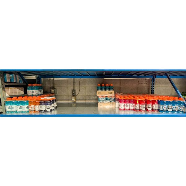 LARGE LOT OF GATORADE AND G2 VARIOUS FLAVORS