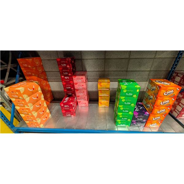 LARGE LOT OF ASSORTED FLAVOR BUBLYS SOLD WITH