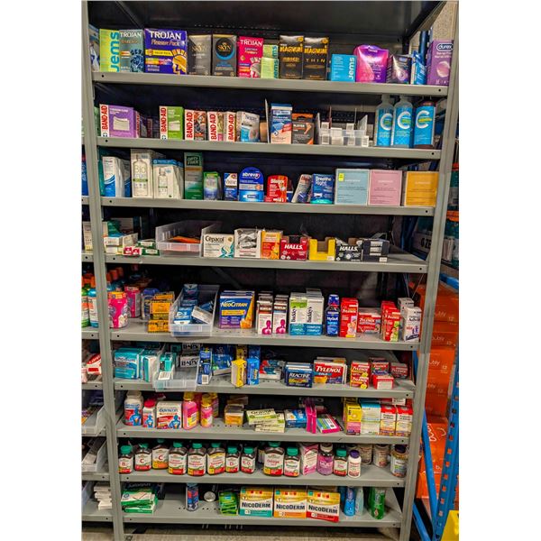 LARGE LOT OF DRUG STORE GOODS INCLUDES CONDOMS,