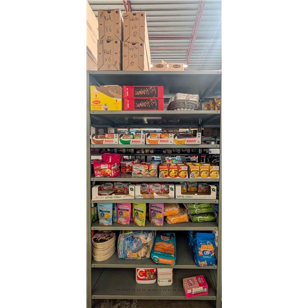 LARGE LOT OF DRY FOOD, CAT FOOD, CAT LITTER & MORE