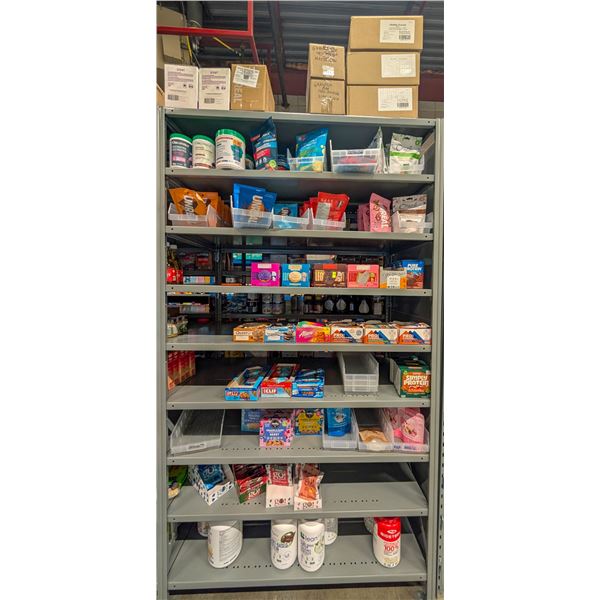 LARGE LOT OF PROTEIN POWDERS, BARS AND MORE