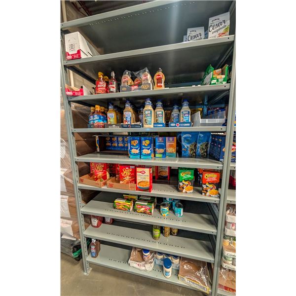 LARGE LOT OF CONDIMENTS, SAUCES AND BOXED PASTA