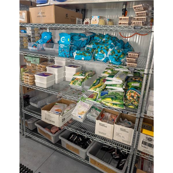 LARGE LOT OF FROZEN FOODS INCLUDES FROZEN VEGGIES