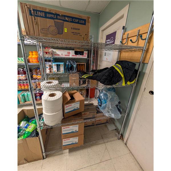 LOT OF TOILET PAPER, RIPPLE INSULATED CUPS, NON