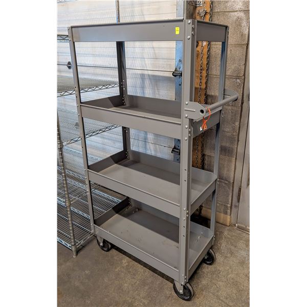 INDUSTRIAL INVENTORY CART ON CASTORS