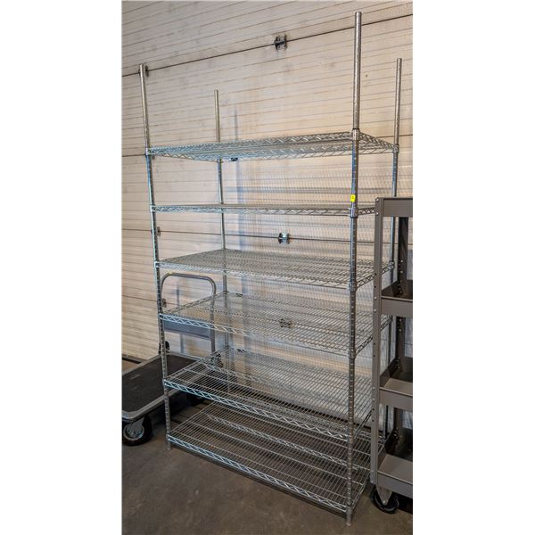 STEEL METRO RACK 47.5" X 24" X 7'3"