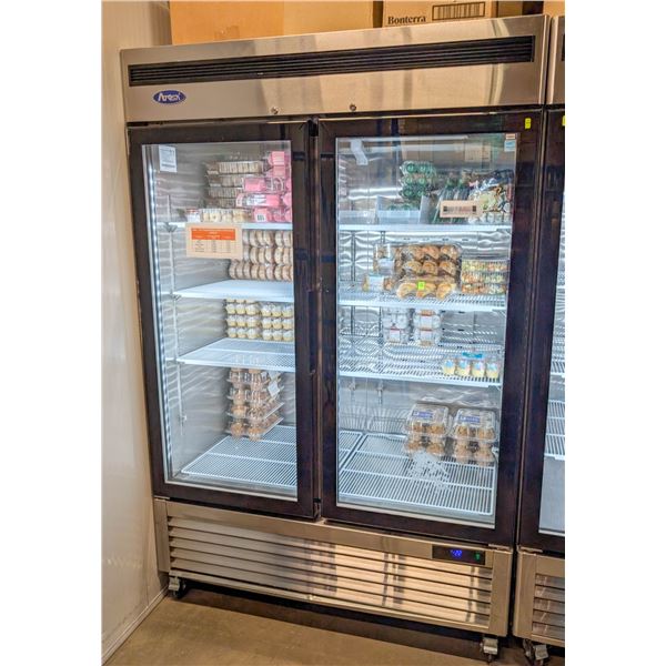 ATOSA STAINLESS STEEL 2 GLASS DOOR FREEZER