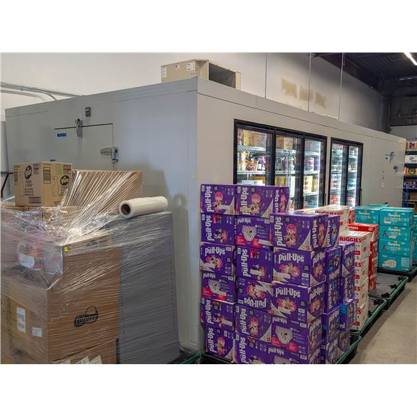 NORBEC WALK IN FREEZER WITH 5 GLASS DOORS &