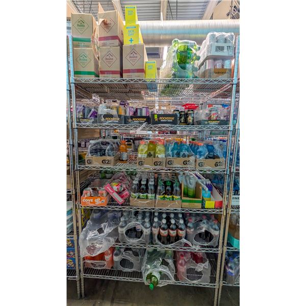 LARGE LOT OF BEVERAGES INCLUDES RVIITA ENERGY TEA